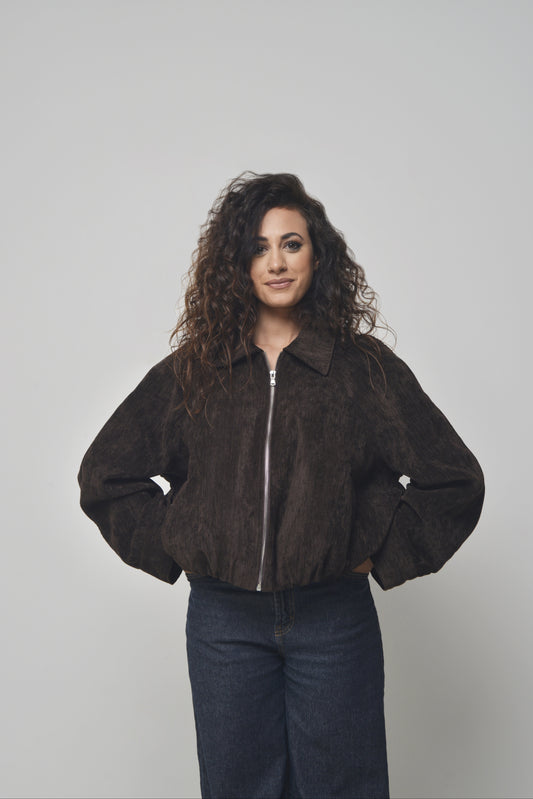 Bomber in velluto Lumina