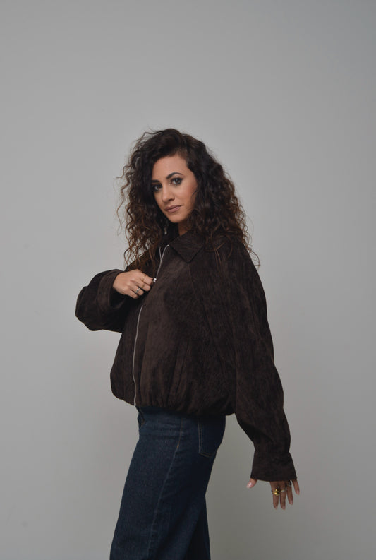 Bomber in velluto Lumina