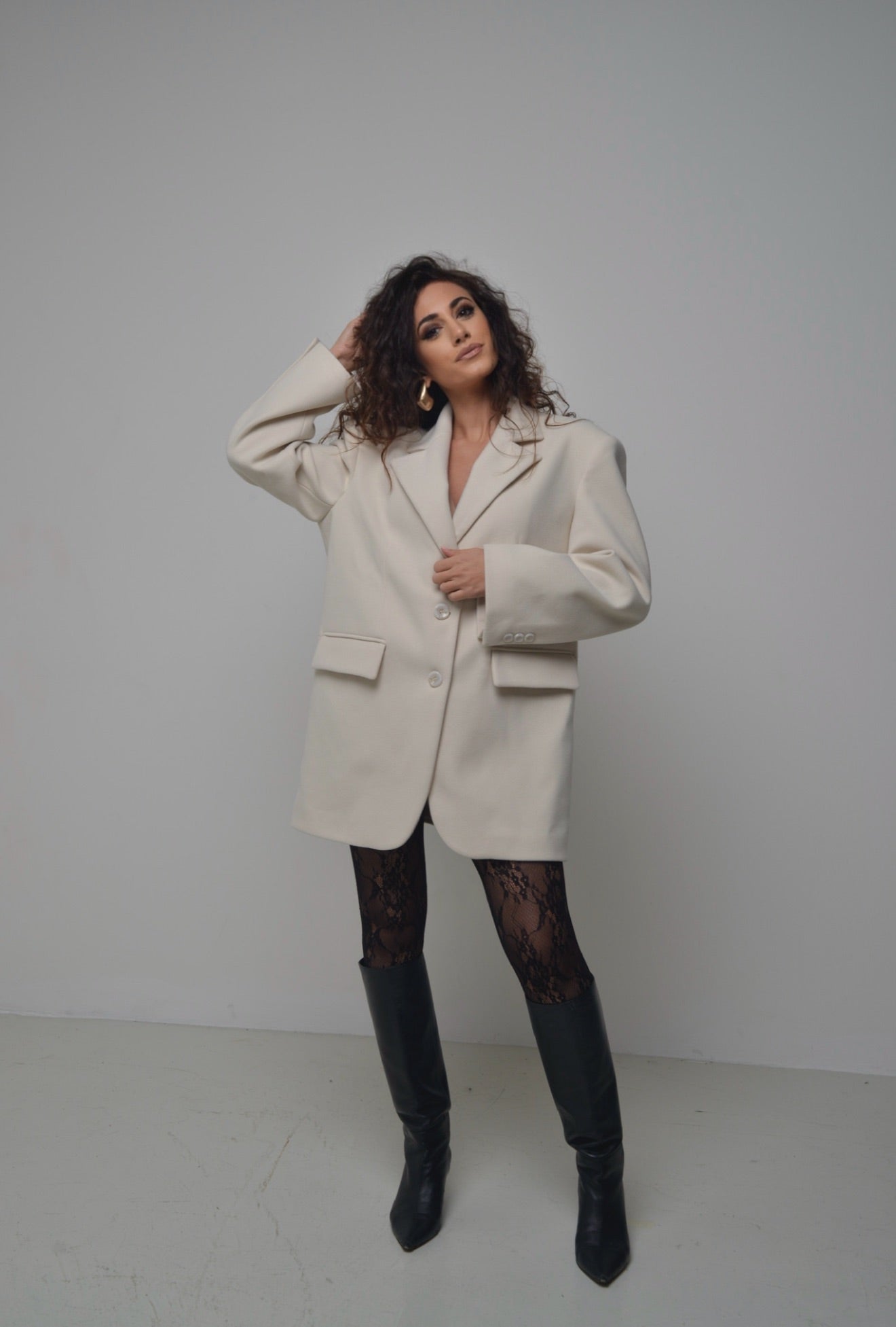 Cappotto stile blazer oversize Ninèe